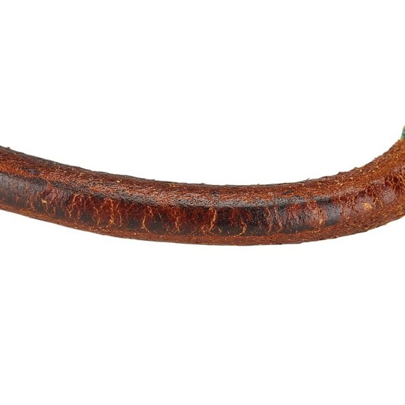 Hermes Jumbo Bracelet Brown Gold Leather Plated Women's HERMES - Picture 4 of 6